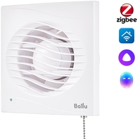 Вентилятор вытяжной Ballu BAF-AR 100 VP с обратным клапаном и тяговым выключателем